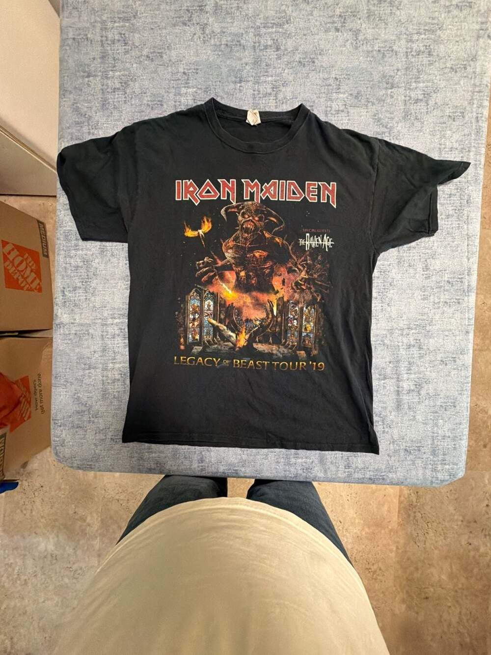 Iron Maiden Legacy of the Beast Tour '19 T-Shirt Black Size L
